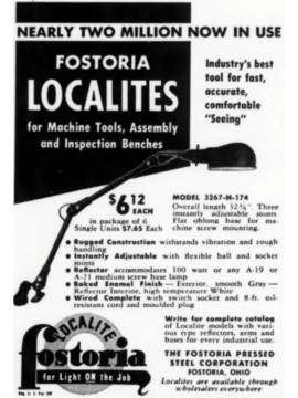 Lampe Americaine USA de marque FOSTORIA année 1950  ref fosto3