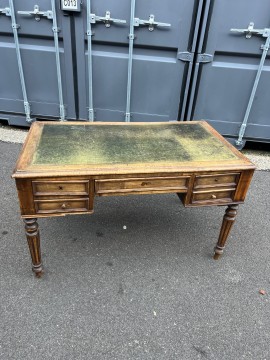 BUREAU ancien Sous Main CUIR 1900