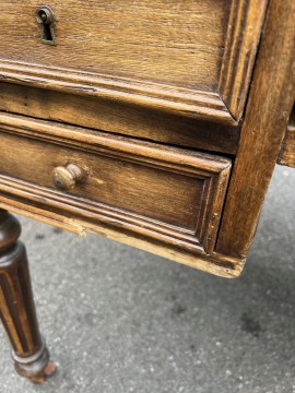 BUREAU ancien Sous Main CUIR 1900