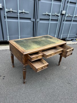 BUREAU ancien Sous Main CUIR 1900