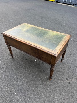 BUREAU ancien Sous Main CUIR 1900