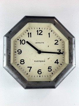 Horloge d'Atelier de marque LEPAUTE  1940 - 1950  ref lepaute2