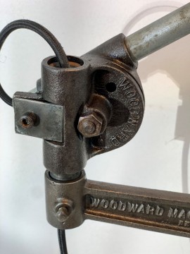 Lampe WOODWARD MACHINE DETROIT USA 1940 - 1950   REFWOOD5