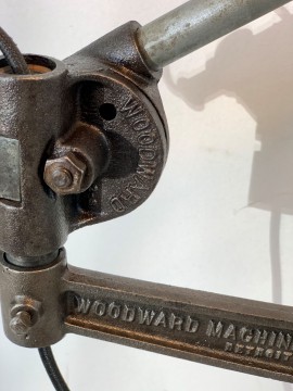 Lampe WOODWARD MACHINE DETROIT USA 1940 - 1950   REFWOOD5