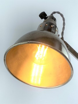 ARTISANAT FRANCAIS 1930 NICKELEE LAMPE