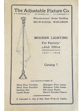 AJUSCO ADJUSTABLE FIXTURE CO  MILWAUKEE WISCONSIN Ancienne lampe americaine de marque AJUSCO  1930