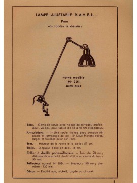 GRAS 201 Ancienne lampe GRAS 1930  modèle 201 Réflecteur 1054   // TROP TARD !  C'est VENDU