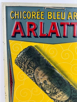 ARLATTE  CHICOREE BLEU ARGENT G DE ANDREIS MARSEILLE 1920 1930   REF ARLATTE 1