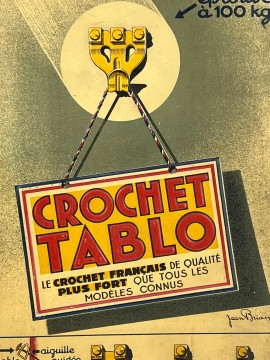 CROCHET TABLO G DE ANDREIS  JEAN BRIAN 1940 1950