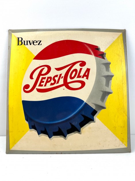 PEPSI COLA BUVEZ  GLACOÏDE ETS R PLAS LAKOÏD PARIS 1960 1970